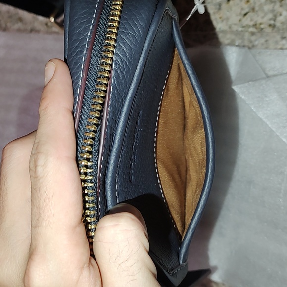 NWT Coach Sullivan Xbody in leather and denim - Picture 11 of 12